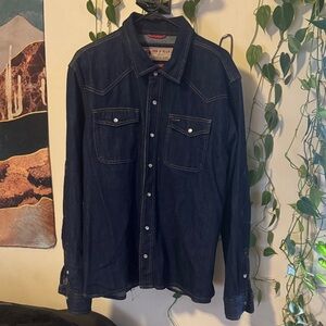Iron & Resin heavy denim western shirt